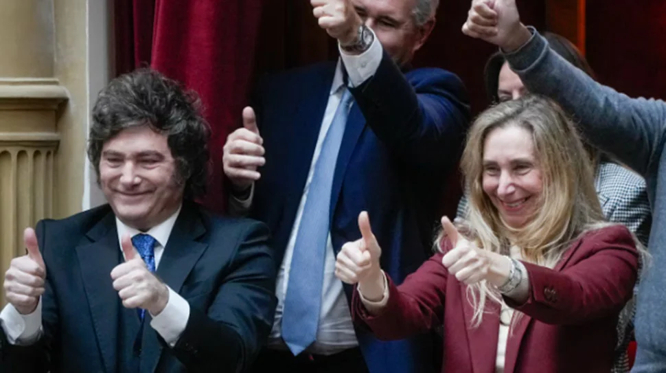 Javier Milei y Karina Milei