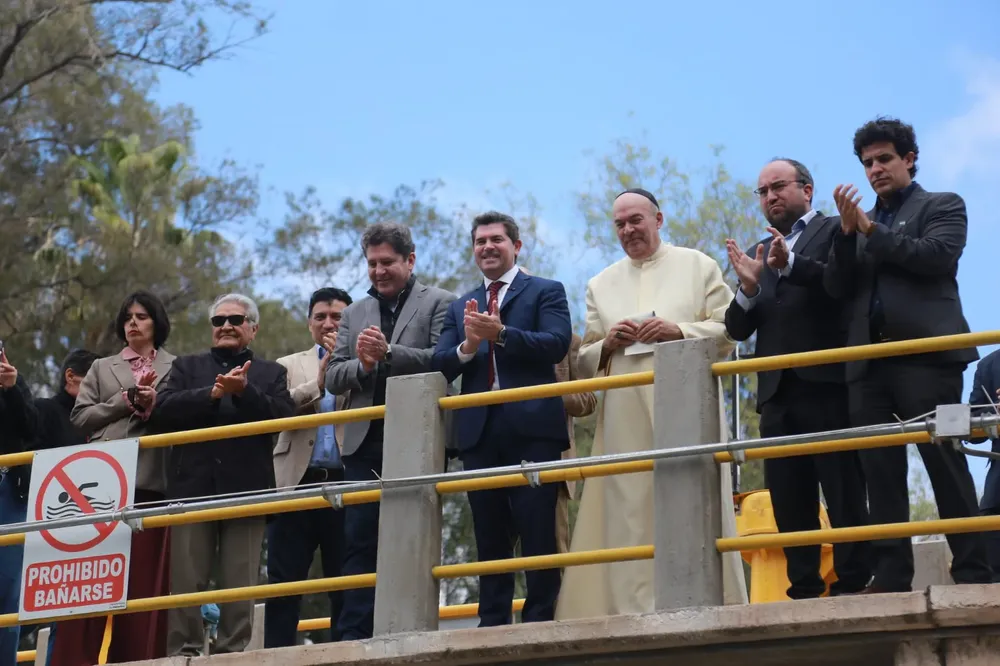 Marcelo Orrego, Gustavo Fernández, José María Ginestar Día del Agua