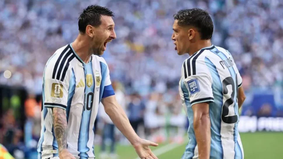 Messi Molina Selección Argentina gol