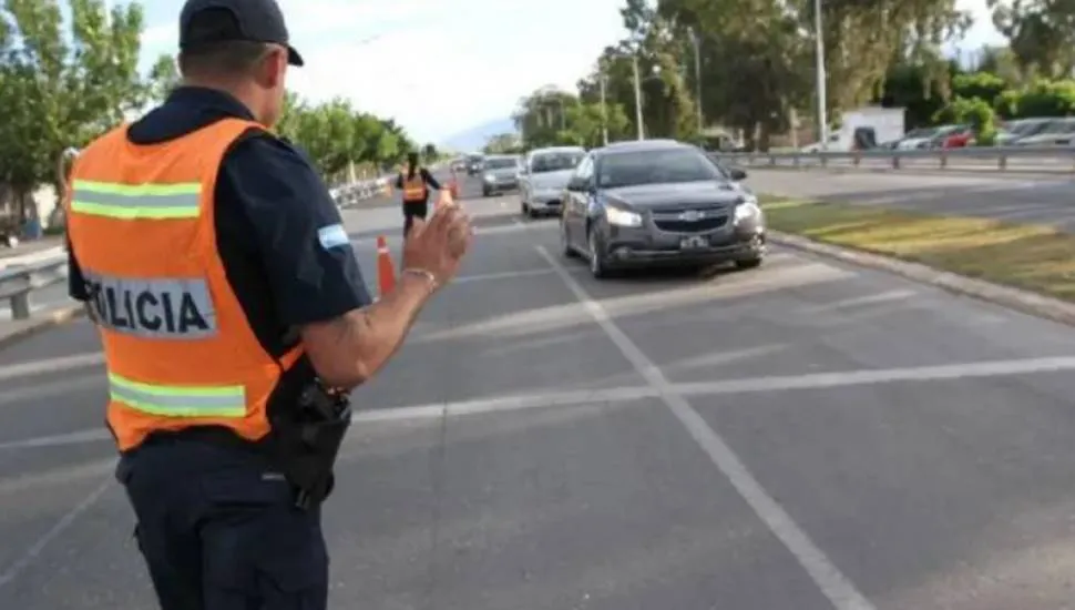 Control policial operativo alcoholemia