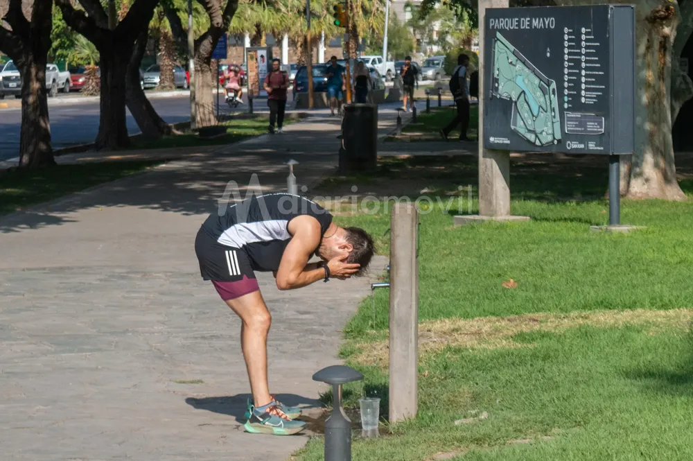 Calor parque de mayo