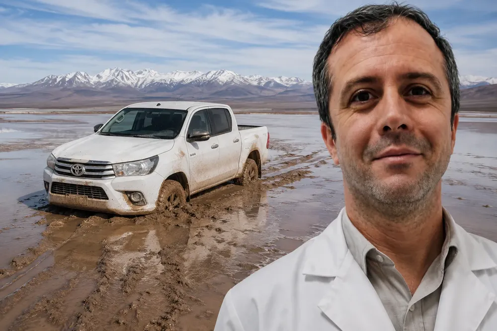 Pampa del Leoncito - Médico que conducía la camioneta